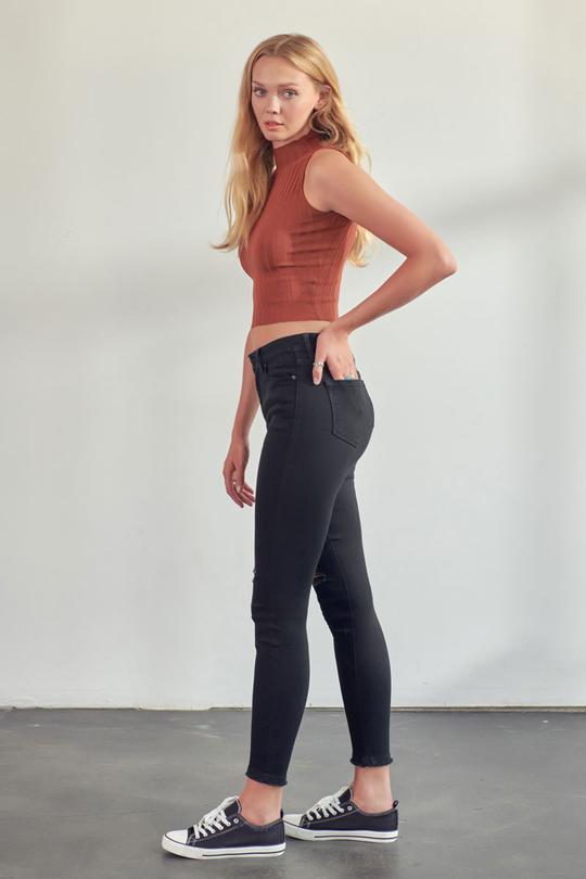 Kancan Jane High Rise Distressed Skinny Jean - Be You Boutique