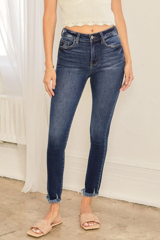 Kancan Jay High Rise Ankle Skinny Jeans - Be You Boutique