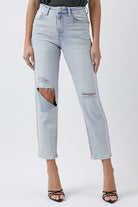 Risen Kendra High Rise Distressed Relaxed Jeans - Be You Boutique