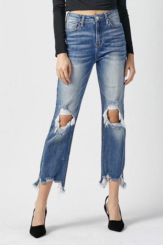 Risen Owen High Rise Crop Jeans - Be You Boutique